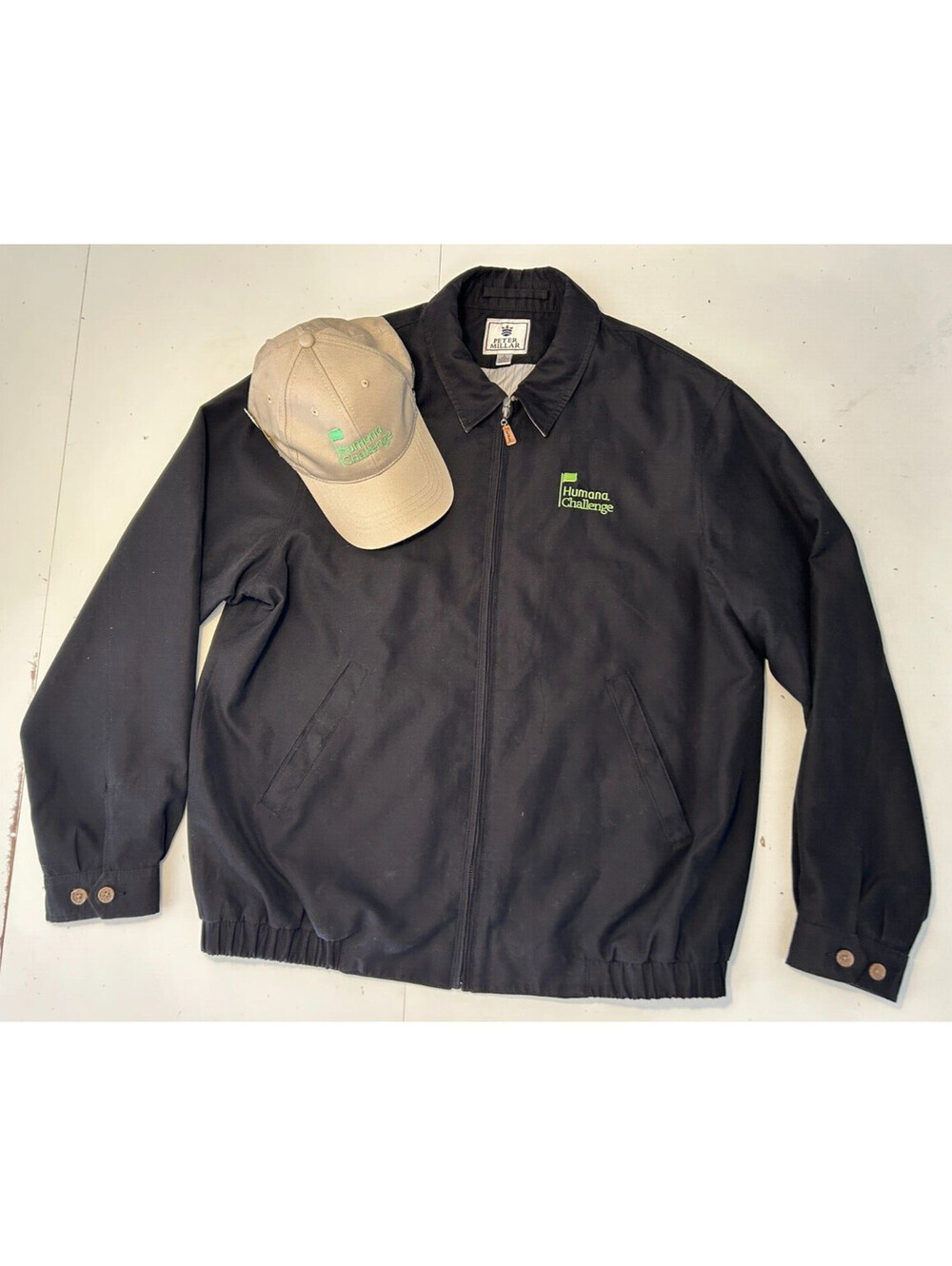 Humana Challenge 2013 Peter Millar Black Jacket & Marshal Golf Hat & w/ 2 pins